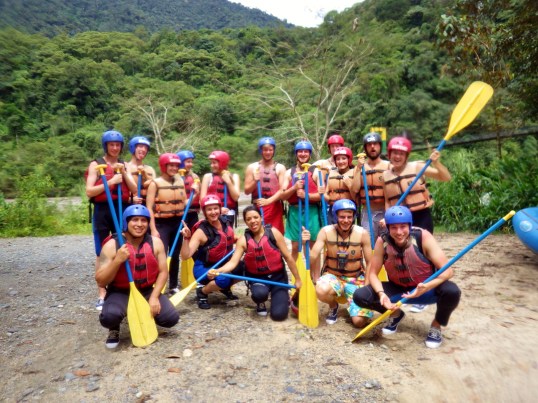Banos white water rafting